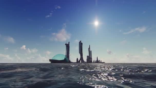 Atlantis City Βίντεο Animation — Αρχείο Βίντεο