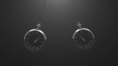 Sallanan Hipnotik Saatler Sarkaç Canlandırması
