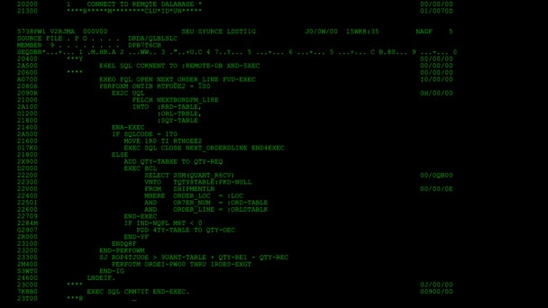 Анімація Атаки Текстовий Код Хакера — стокове відео