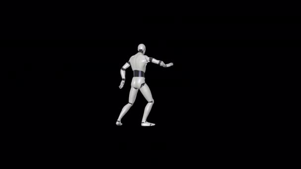 Humanoid Hip Hop Dancer Animation — Vídeo de Stock