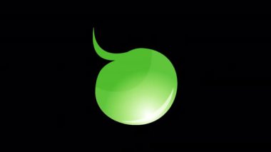 Modern green Speech Bubble animation
