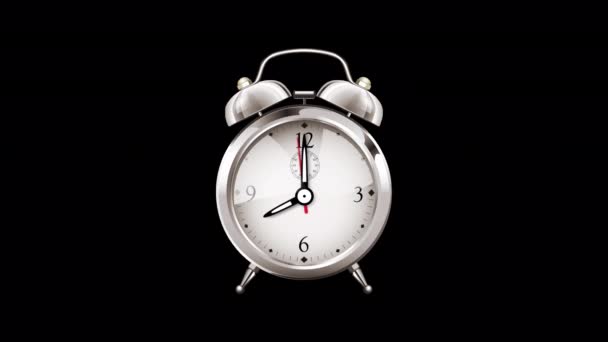 Morning Alarm Clock Ringing 8Am — Wideo stockowe