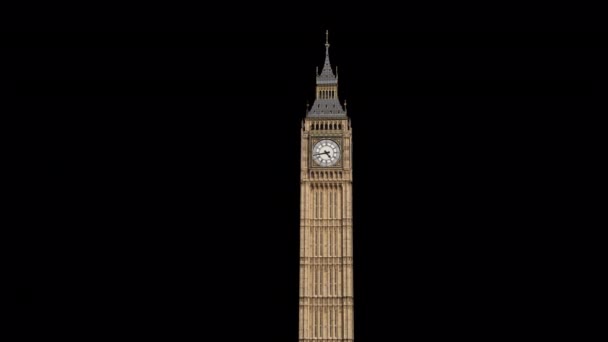 London Big Ben Clock Tower Animation — Vídeos de Stock