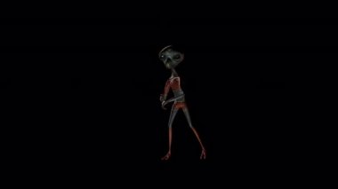 Uzaylı Dans Rutin Canlandırması 3 boyutlu