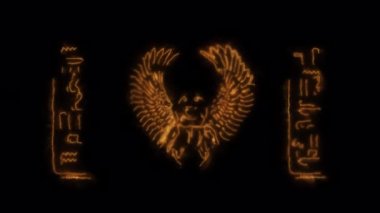 Ancient Egypt animation in gold