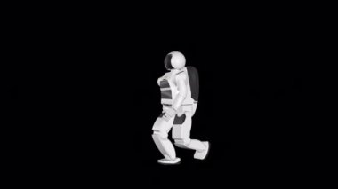 3d animation of Asimo, Humanoid Robot