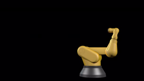 Eine Animation Des Roboterarms — Stockvideo
