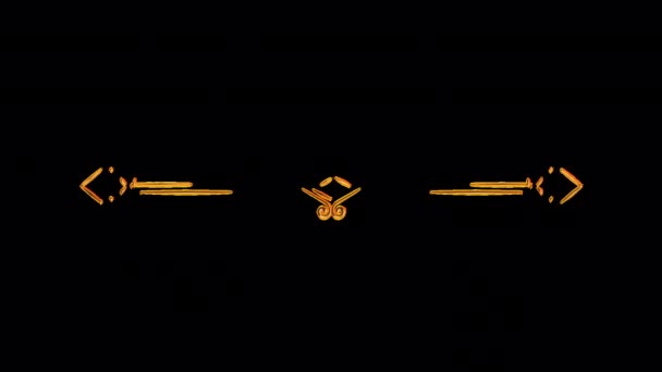 Golden Calligraphic Design Element Background — Video