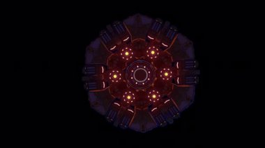 UFO döndürülmüş animasyon alt görünümü