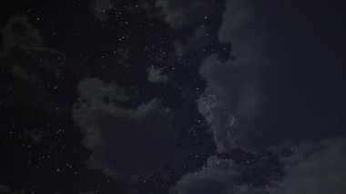 Night Sky ve Stars arka plan video animasyonu