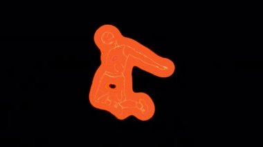 Basketball animated Burning Sport Element in 2d