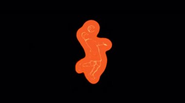 Soccer or football animated Burning Sport Element