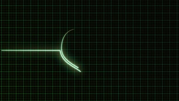 Heartbeat Monitor Ekg Cardiogram Loop Animation Vidéo — Video