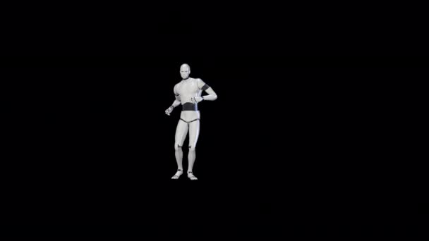 Humanoid House Music Dance Animation — Vídeo de Stock