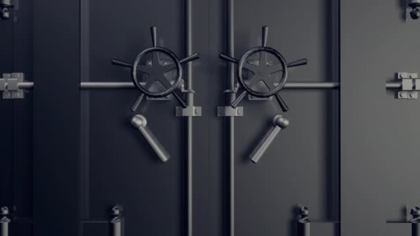 Safe Door Opening Animation — Vídeo de Stock