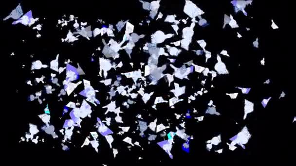 Dandelion Particles Overlay Animation Transparent Background — ストック動画