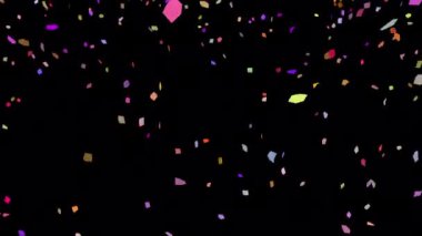 Alfa kanallı Güzel Düşen Konfeti elementleri