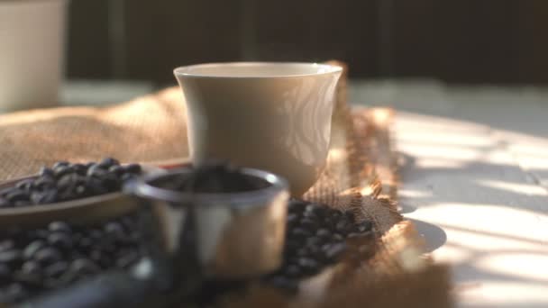 Coffee Beans Slider Shot — Stockvideo