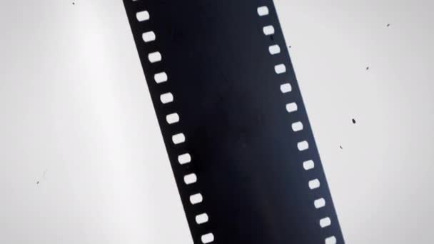 Loop Black Film Strip Background — Wideo stockowe