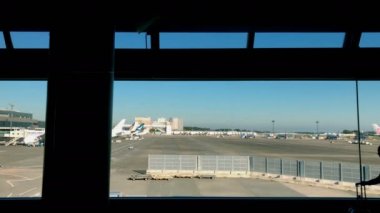 Airport slider shot left to right