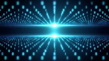 Dijital kod ızgarası döngülü ikili kod arkaplanı