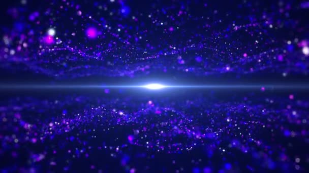 Particle Background Particle Light Glittering Elegance Luxury Style Looped — 图库视频影像