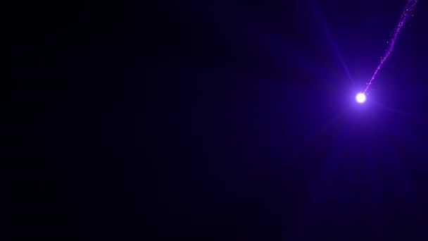 Purple Particle Glittering Transitie Overlay Vliegen Het Scherm — Stockvideo