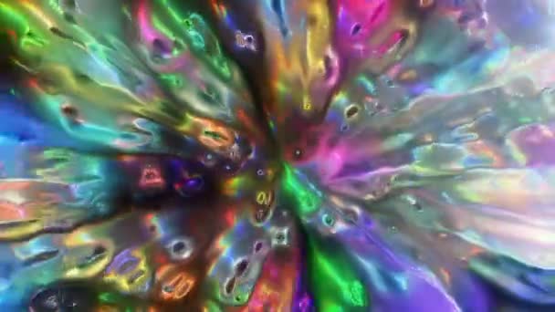 Animation Boucle Abstraite Psychédélique Colorée — Video