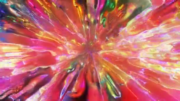 Colourful Psychedelic Abstract Loop Animation — Video Stock