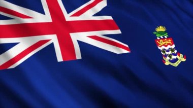 Cayman Islands Flag waving in the wind