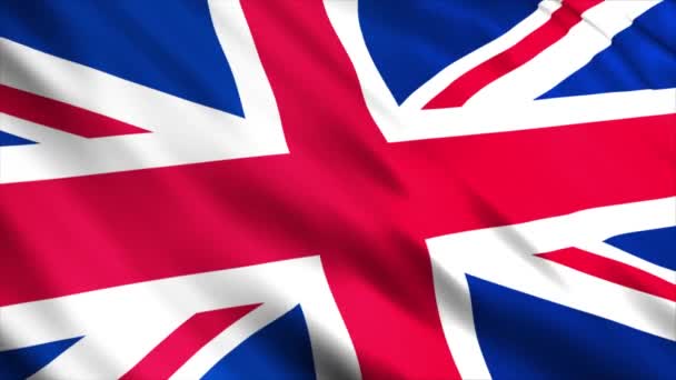 Nagy Britannia Egyesült Királyság Lobogója — Stock videók