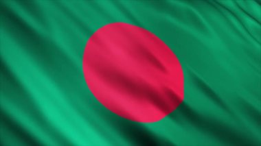 Bangladeş bayrağı rüzgarda dalgalanıyor