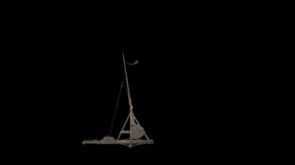 Catapulte Animation Trebuchet — Video