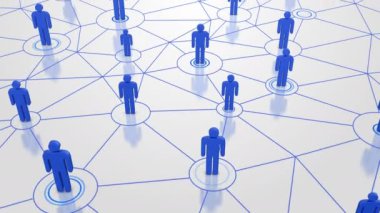 Sosyal ağ bağlantıları arka plan döngüsü