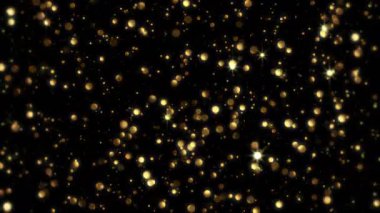Parlak parçacıkları olan altın arkaplan