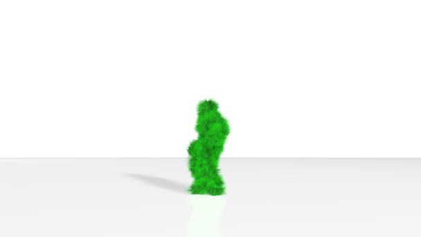 Green Yeti Funny Dance Background Animation — Αρχείο Βίντεο