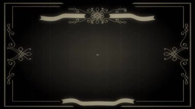 The End Old Film background video animation