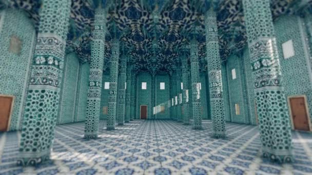 Islamische Palastarchitektur Hintergrund Videoanimation — Stockvideo