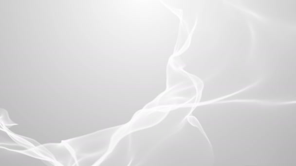 White Wave Energy Light Background — Stock Video