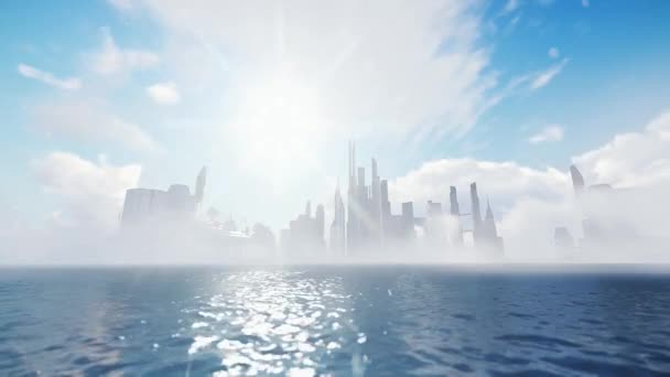 Місто Майбутньої Анімації — стокове відео