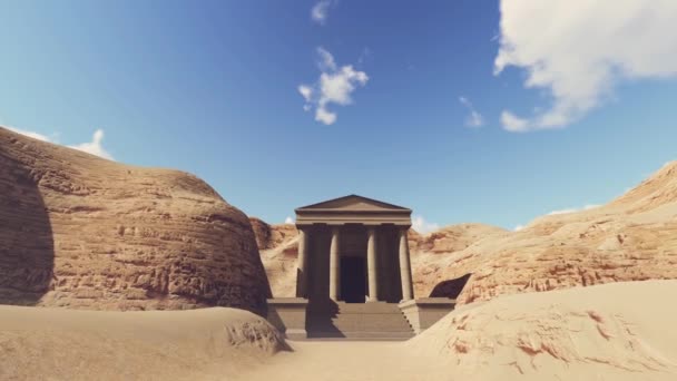 Анімація Грецьких Храмів — стокове відео