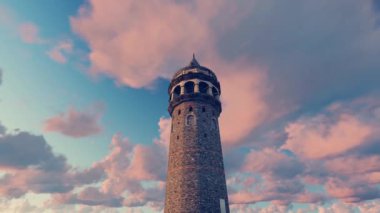 Istanbul Galata Tower at Sunset