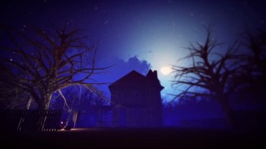 Halloween Haunted house in 3D