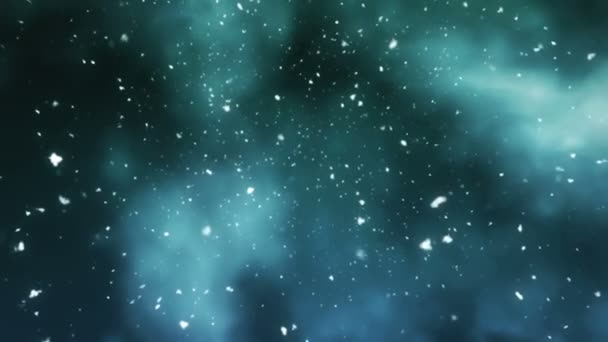 Snow Fall Cinematic Touch Background — Video