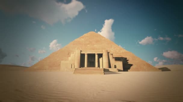 Мультфильм Пирамида — стоковое видео