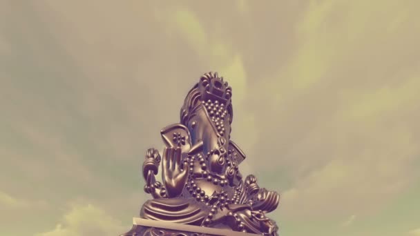 Індуський Бог Ганеш Анімація — стокове відео
