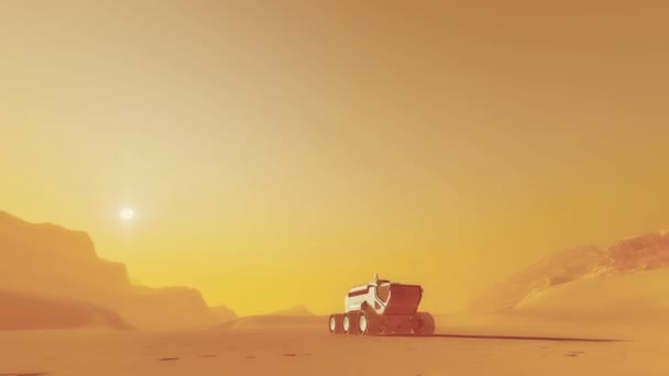 Journey Mars Animation — Stok Video
