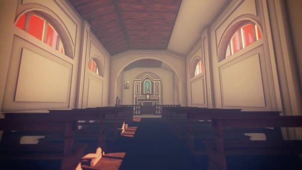 Little Church Intro Animation — Vídeo de Stock