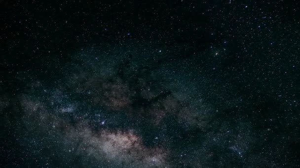 Night Sky Time Lapse Milky Way — Video Stock