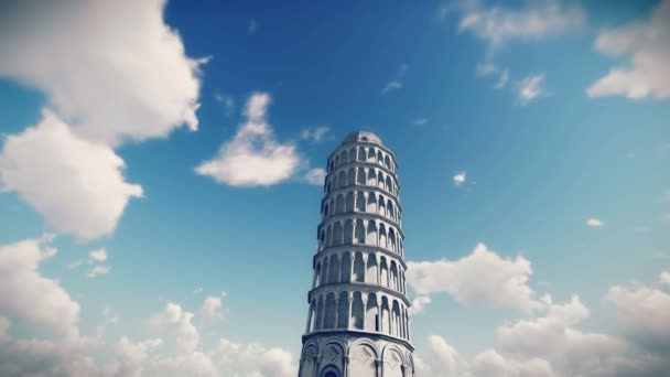 Вежа Анімації Пізи — стокове відео